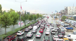 Başkentte sağanak etkili oldu
