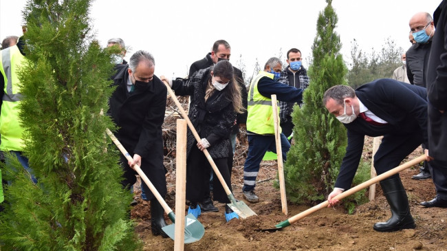 Bursa’da Çanakkale şehitleri anısına 4 bin 92 fidan dikildi