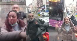 Maltepe’de otobüs şoförünün önüne kestiler